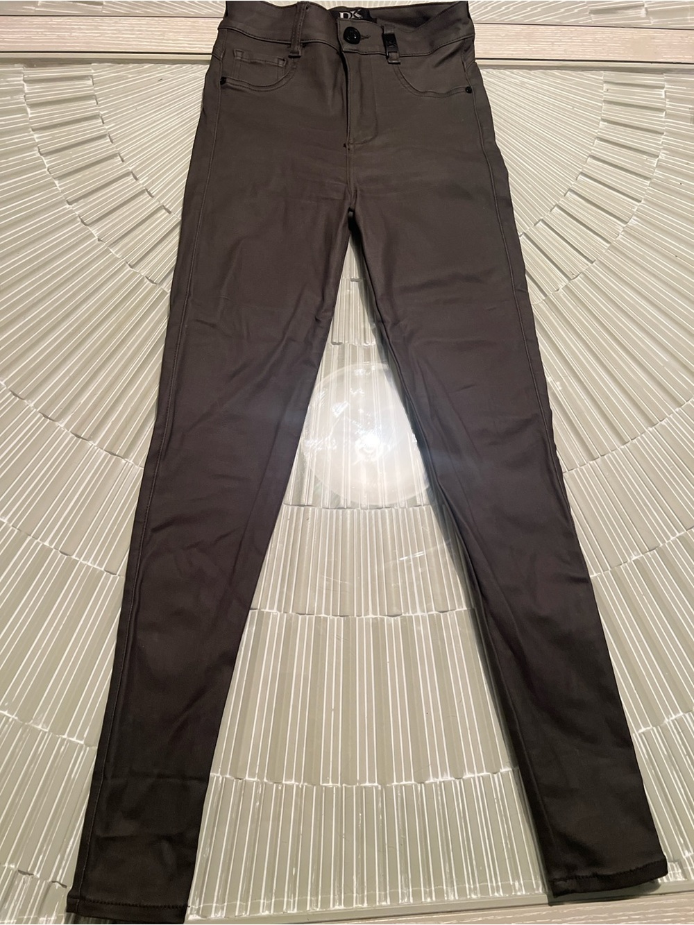 Dark Brown Slim Stretch Pants